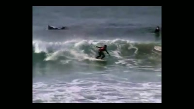 Connor is a goofy footer. - Chasing Waves