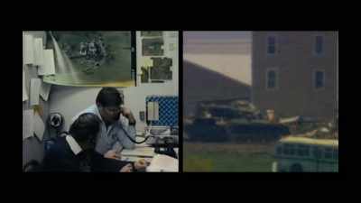 Considering the Bradleys
running into the building, - Waco: American Apocalypse