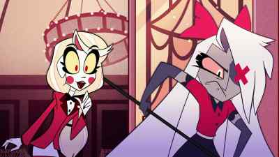 Constantly make us look
bad, sexually harass the staff, - Hazbin Hotel