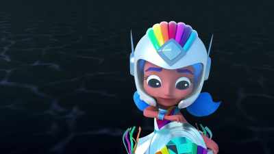 Construct-O-Max,
construct a drone and tow rope. - Rainbow Rangers