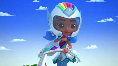 Construct-O-Max, construct
a giant catfish hauling net! - Rainbow Rangers