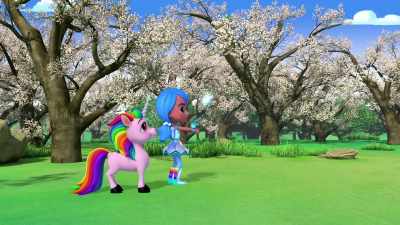 Construct-O-Max,
construct a pollen sprayer. - Rainbow Rangers