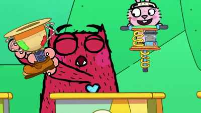 [Contestants cheering] - Love Monster