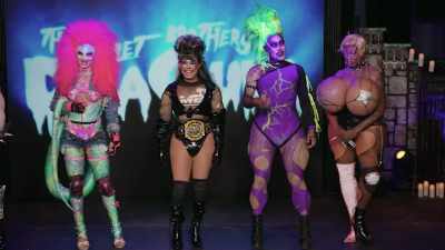 [contestants laughing] - The Boulet Brothers' Dragula: Titans