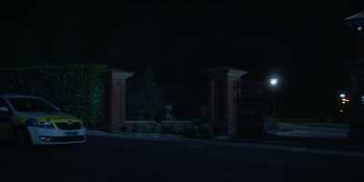 CONTROL: 'Keep it locked down.
We've got dogs sweeping the woods.' - The Heist Before Christmas
