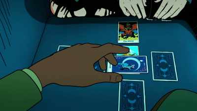 Cool, cool.
So, now I flip the other card over - Your Friendly Neighborhood Spider-Man