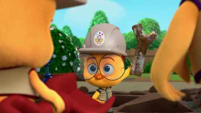 -[Coop] I'm great! Look!
-[choral chant] - The Chicken Squad