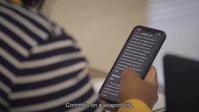 Corinth is on a seaport city. - 1946: The Mistranslation That Shifted Culture