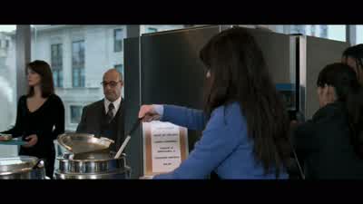 Hmm. Corn chowder. That's an interesting choice. You do know that cellulite is one of the main ingre - The Devil Wears Prada