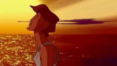 CORNELIA: He began to use different
movie scenes to express his feelings, - Life, Animated