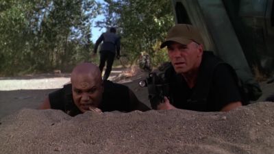 - (Corso) They gone?
- (Pender) Yeah. - Stargate SG-1