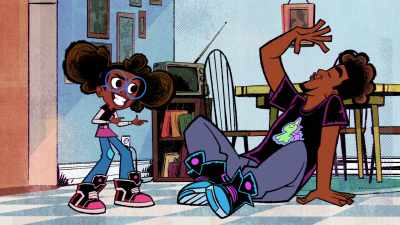 (coughs)
Like this muffin. - Marvel's Moon Girl and Devil Dinosaur