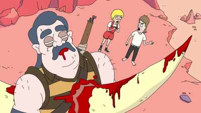 - [coughs] Oh, fuck! Yeah!
- Holy crap. Mitchie Brunser. - Doomlands