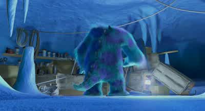 You want to go to the villageOkay rule number one out hereAlwaysNoNever go out in a blizzardWe need to get to Boogrunts then gaspsBooWhat about usgruntsEver since that kid came inyou've ignored everything I've saidand now look where we areOh we were about - Monsters, Inc