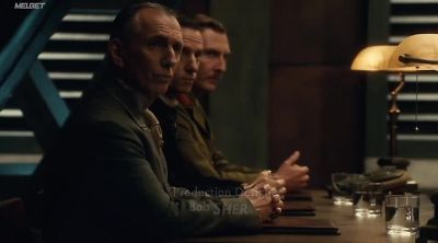 Could I at least finish
my drink first, lads? - Murdoch Mysteries