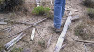 Could this structure have once
been a part - The Curse of Civil War Gold