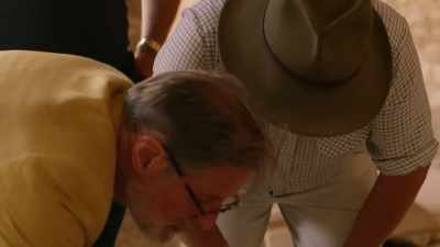 COULD THAT ORIGINALLY HAVE HELD
A SMALL [INDISTINCT] THERE? - Lost Relics of the Knights Templar