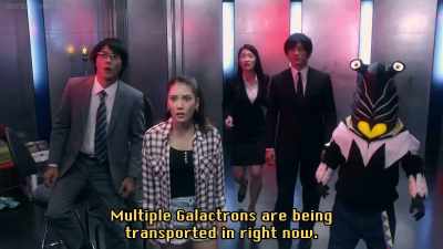 Countless galactron are being
deployed nearby. - Ultraman Geed the Movie: Connect! The Wishes!!