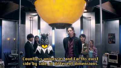 Countless universes and earths
exist in different dimensions. - Ultraman Geed the Movie: Connect! The Wishes!!