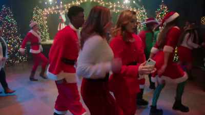 [country music playing] - The Santa Summit