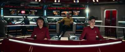 Course set and ready for warp
on your mark, sir. - Star Trek: Strange New Worlds