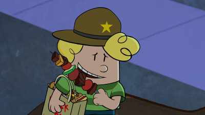 Courtesy of Mrs. Wrinklefoot,
who really stepped it up for Hack-A-Ween. - The Spooky Tale of Captain Underpants Hack-a-ween