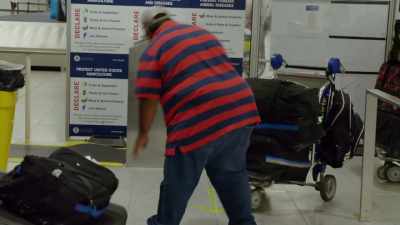 COVINGTON: So, each food
courier will bring in
three to six bags - To Catch a Smuggler