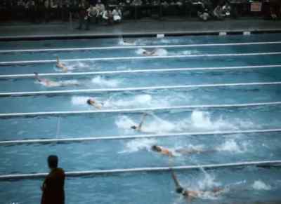 Cowell, USA, makes his big effort,
but it's Stack who comes home first, - XIVth Olympiad: The Glory of Sport