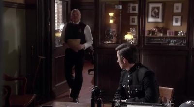 Crabtree? See through that
Higgins takes back his desk. - Murdoch Mysteries