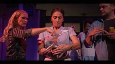 Crack an egg,
combine with sausage - Waitress: The Musical