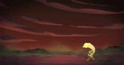 -(crackles)
-(Yokai screeches) - Legend of the Three Caballeros
