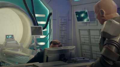 - (CRACKLING)
- It's giving off - Red Dwarf: The Promised Land