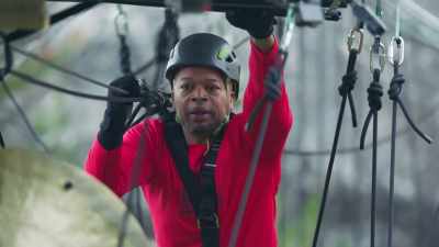 Craig:
The monkey bars, - Canada's Ultimate Challenge