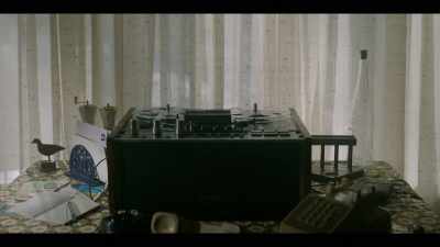 -Crank calls.
-(STATIC CRACKLES) - I'll Be Gone in the Dark