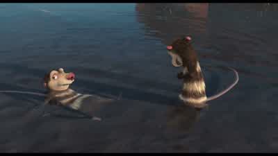 Crash, I told you not to drink before bed. - Ice Age: The Meltdown