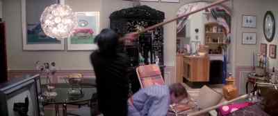 (crashing,
electricity crackling) - The Pink Panther Strikes Again