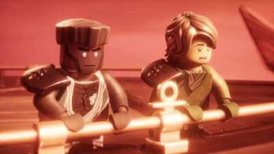 -[crate clatters]
-[Master Wu yelps] - LEGO Ninjago: Dragons Rising