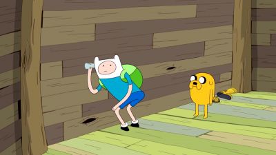 [ CREAK! ]
[ WHIMPERING ] - Adventure Time