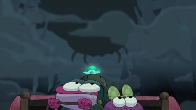 [creature screeches] - Amphibia