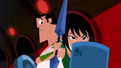 (CREATURE SCREECHING IN DISTANCE) - Samurai Jack