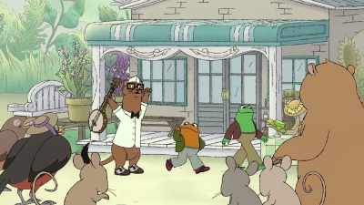[creatures cheering, laughing] - Frog and Toad