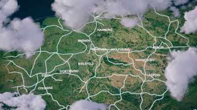 Crisscrossed by road, rail, and waterways. - Europe From Above