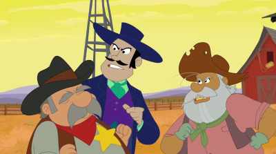 - Critchley, I oughta...
- Did you hear that? He's threatening me. - Tom and Jerry Cowboy Up!