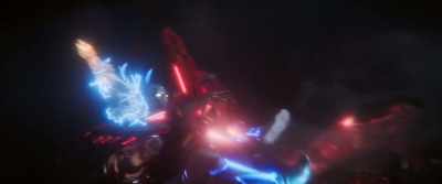 Critical wing damage. - Blue Beetle