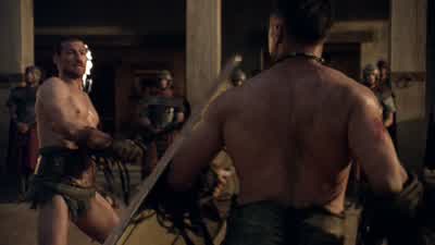Crixus moves with deadly purpose. - Spartacus