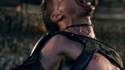 Crixus, returned to form as promised. - Spartacus