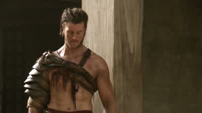 Crixus shows impeccable form. - Spartacus