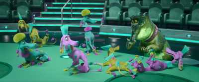 - [crocodile snapping]
- [upbeat music] - Hitpig!