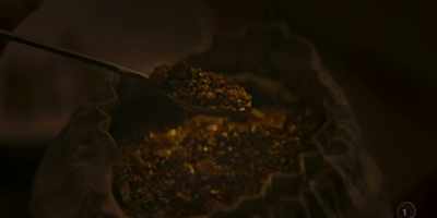 CROSBIE: That wasn't gold.
She switched it out! - The Luminaries