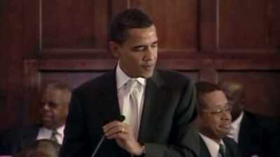 -CROWD: Amen!
-...for bringing us here today. - Obama: In Pursuit of a More Perfect Union